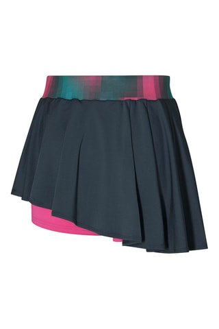 Jupe asymétrique d’entrainement - Bleu nuit et fuchsia