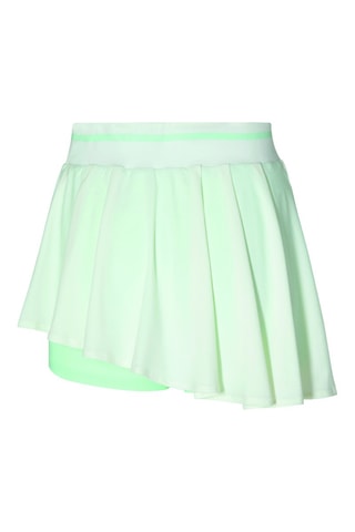 Jupe asymétrique d’entrainement - Blanc et vert d’eau