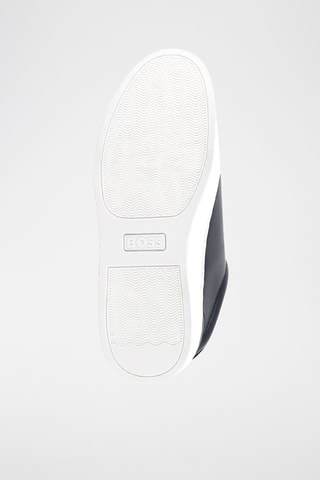 Baskets en cuir - Ciel et noir - Boss