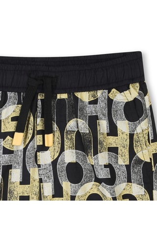 Short de bain - Noir et jaune - Hugo