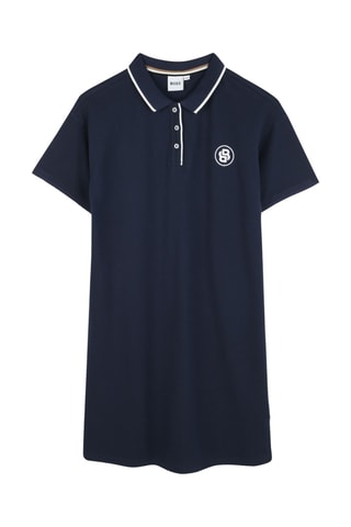 Robe polo - Bleu nuit et blanc - Boss