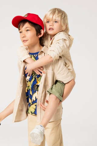 Chemise en lin - Beige - Boss