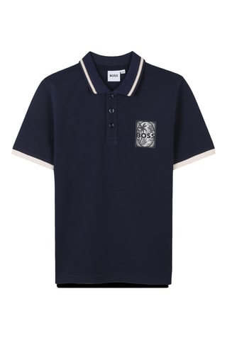 Polo - Bleu foncé - Boss