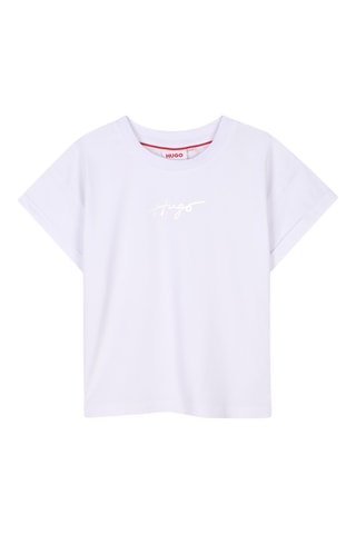 T-shirt en coton biologique - Blanc - Hugo