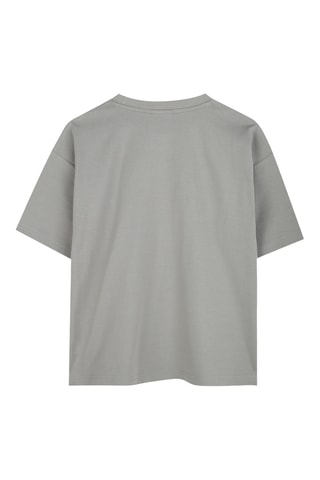 T-shirt en coton biologique - Gris - Hugo