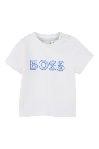 T-shirt en coton biologique - Blanc - Boss