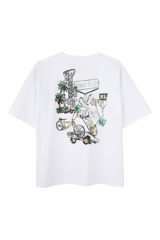 T-shirt en coton biologique - Blanc - Hugo
