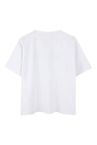 T-shirt en coton biologique - Blanc - Hugo