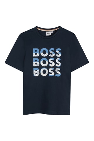 T-shirt - Bleu - Boss