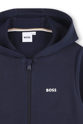 Sweat à capuche - Bleu marine - Boss