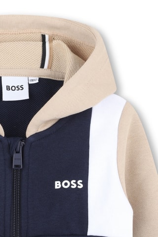 Sweat à capuche - Bleu marine - Boss