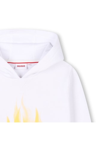 Sweat à capuche - Blanc - Hugo