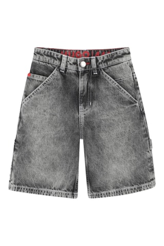 Short en jean - Noir - Hugo
