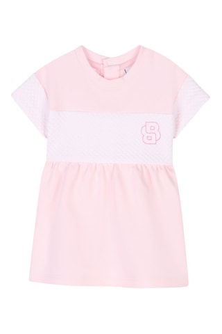 Robe et legging en coton biologique - Rose et rose poudré - Boss