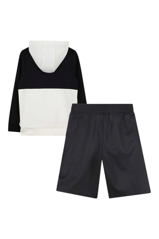 Sweat à capuche et short - Noir - Boss