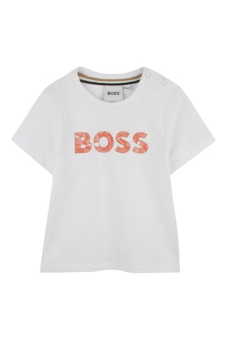 Camiseta y bermudas - Blanco y camel - Boss