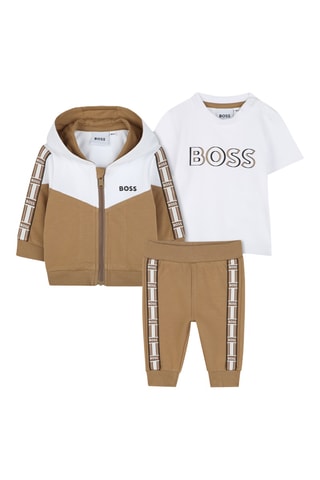 Ensemble 3 pièces en coton biologique - Beige - Boss