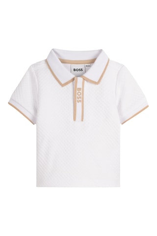 Polo et short - Blanc et marron - Boss