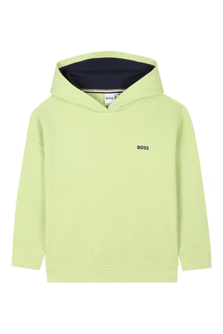 Sweat loose à capuche Boss - Vert clair