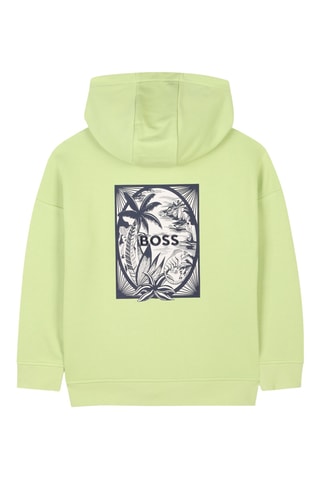 Sweat loose à capuche Boss - Vert clair