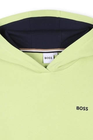 Sweat loose à capuche Boss - Vert clair