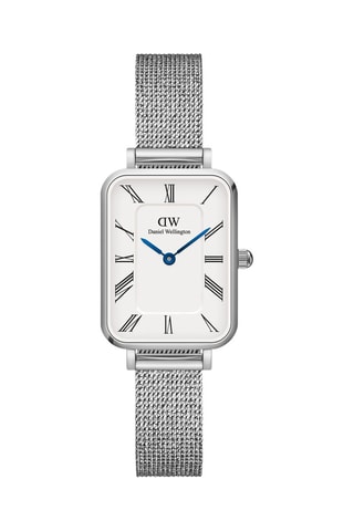 Stalen Quartz Horloge - Zilverkleurig en Wit