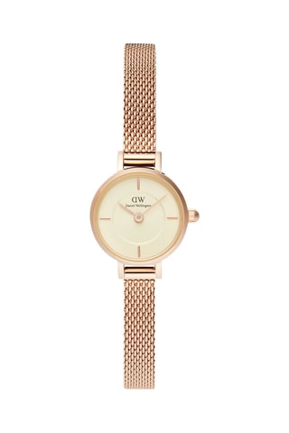 Stalen Quartz Horloge Roségoudkleurig en Geel