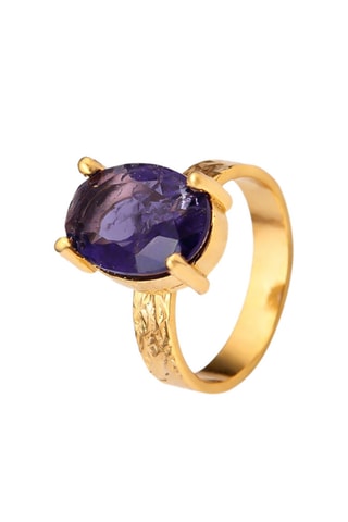 Anello - Dorato e viola