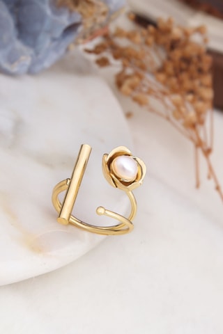 Anello - Placcato oro giallo