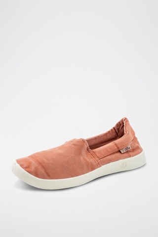 Slip-on en coton biologique Corail - Orange