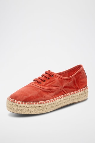 Sneakers in cotone bio Rosso - Rosso