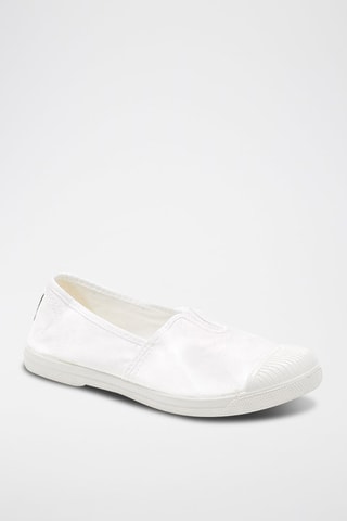 Slip-on en coton biologique Blanc - Blanc