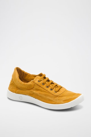 Tennis en coton biologique Jaune - Marron
