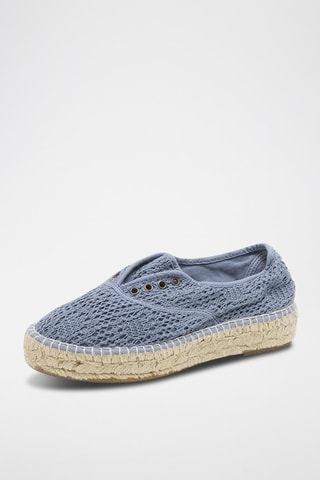 Espadrillas in cotone bio Rosso - Viola