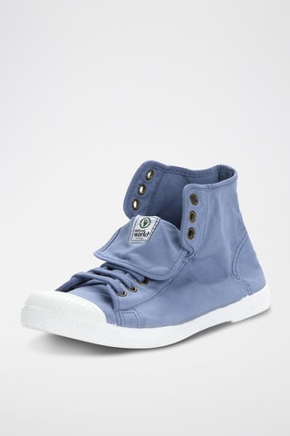 Sneakers alte in cotone bio - Viola