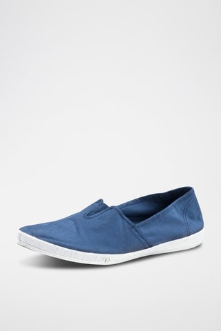Slip-on en coton biologique Bleu clair - Bleu