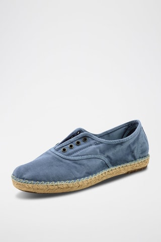 Espadrillas in cotone bio Rosa - Bianco