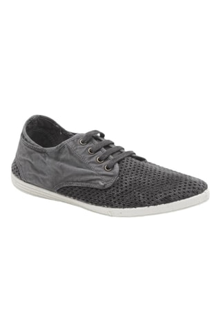 Tennis en coton biologique Beige - Noir