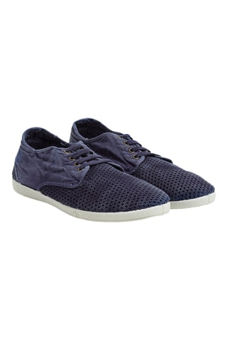 Tennis en coton biologique Beige - Bleu