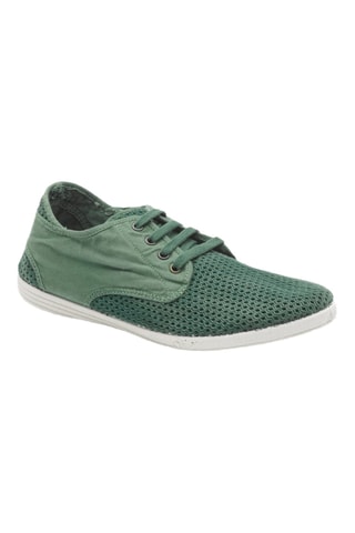 Tennis en coton biologique Beige - Vert