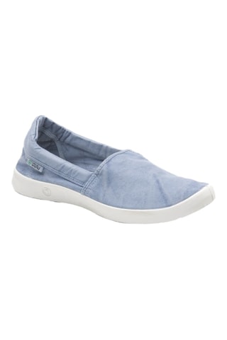 Slip-on en coton biologique Corail - Blanc