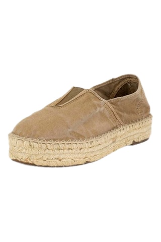 Espadrillas in cotone bio Senape - Beige