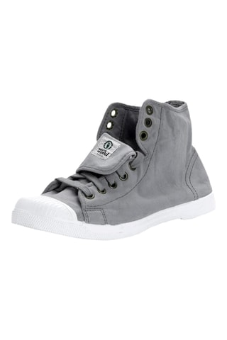 Sneakers alte in cotone bio - Grigio