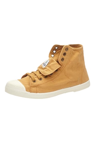 Sneakers alte in cotone bio - Verde chiaro