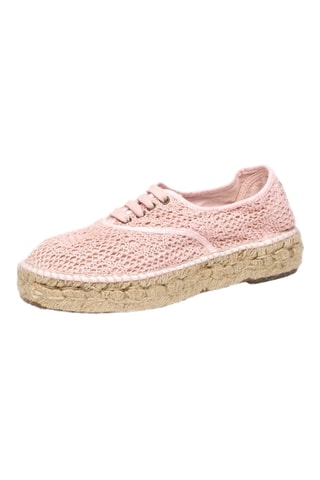 Espadrillas in cotone bio Rosso - Rosa