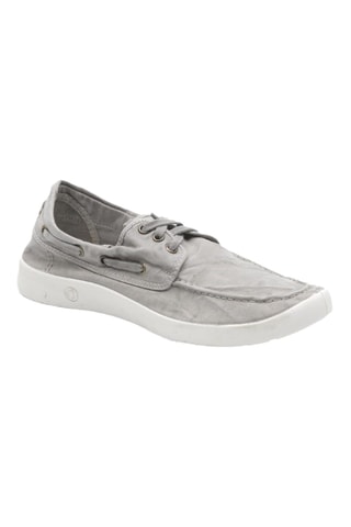 Scarpe da barca in cotone bio Beige - Grigio