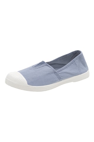 Slip-on en coton biologique Blanc - Violet