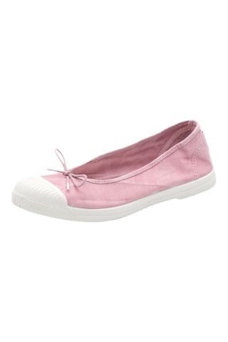 Ballerine in cotone bio Grigio scuro - Rosa