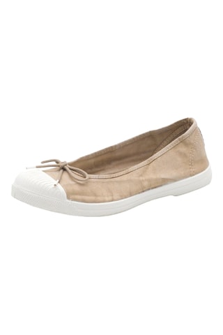 Ballerine in cotone bio Grigio scuro - Beige