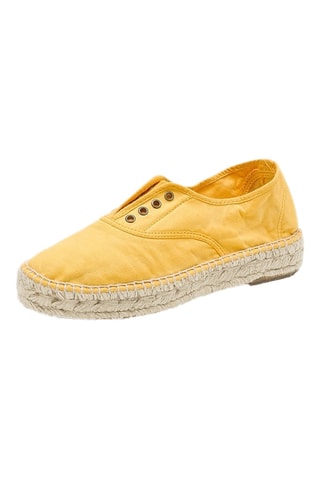 Sneakers in cotone bio Kaki - Senape